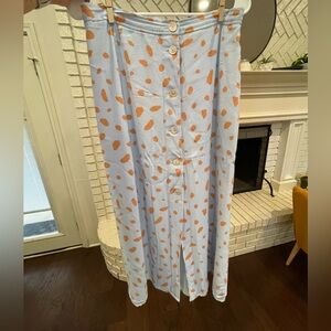 Aritzia Amelie button-front midi skirt